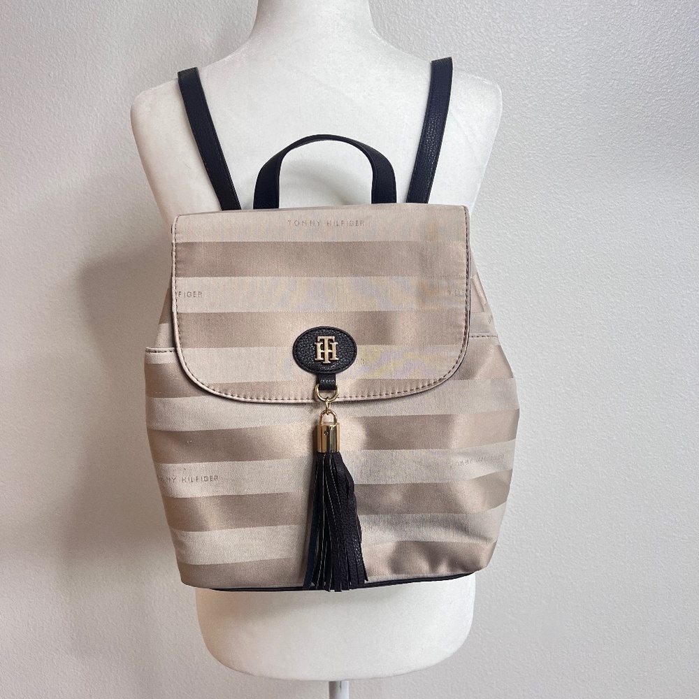 Vintage Tommy Hilfiger Small Striped Backpack - NWT